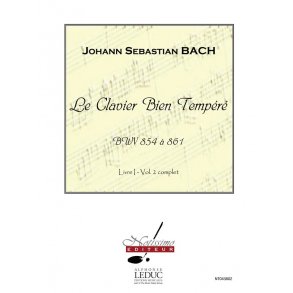 Bach Js Clavier Bien Tempere Bwv854 A 861 Livre 1 Volume 2 Piano Book