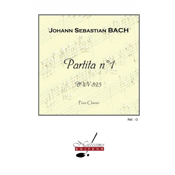 Bach Js Partita No 1 Bwv825 Piano Book