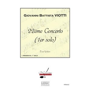Viotti Concerto No 22 Solo No 1 Moderato Violin Solo Book