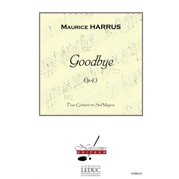Harrus Goodbye Guitar Solo Book