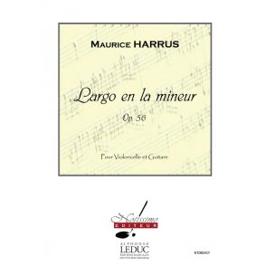 Harrus Largo En A Minor Cello & Guitar Book