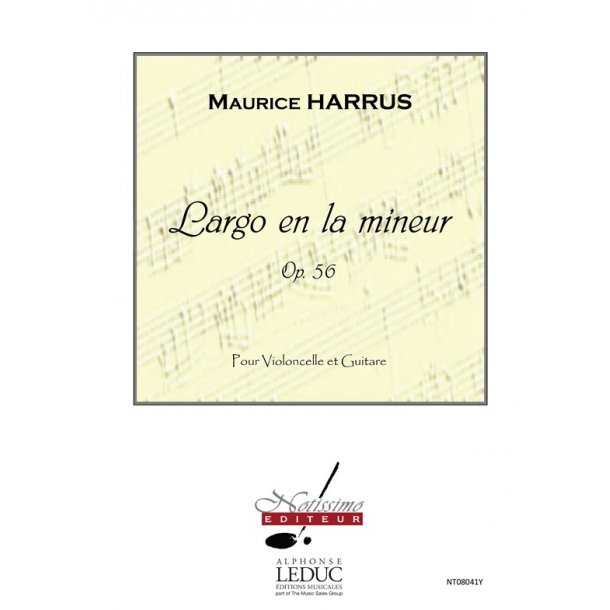 Harrus Largo En A Minor Cello &amp; Guitar Book