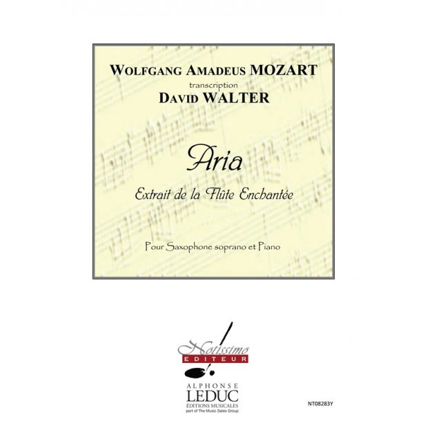 Mozart Flute Enchantee (Walter) Saxophone In Bb & Piano Book