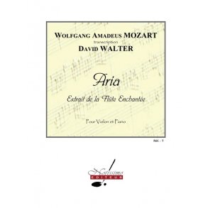 Mozart Aria Flute Enchantee (Walter) Violin & Piano Book