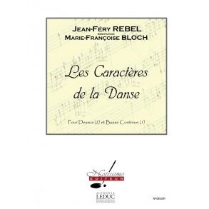 Rebel Caracteres De La Danse 2 High Voices & Basso Continuo Sc/Pts