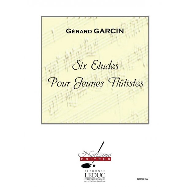 Garcin 6 Etudes Pour Jeunes Flutistes Flute Book