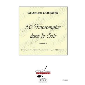 Conord 50 Impromptus Dans Le Soir Cor Des Alpes Vol 5 Alpine Horn Bk