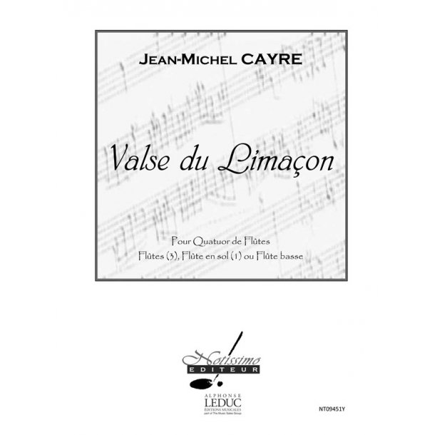 Cayre Valse Du Limacon 4 Flutes Score/Parts