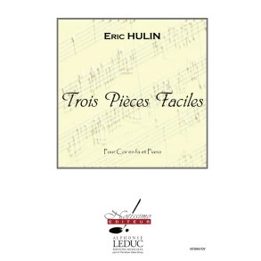 Hulin 3 Pieces Faciles Horn In F & Piano Book