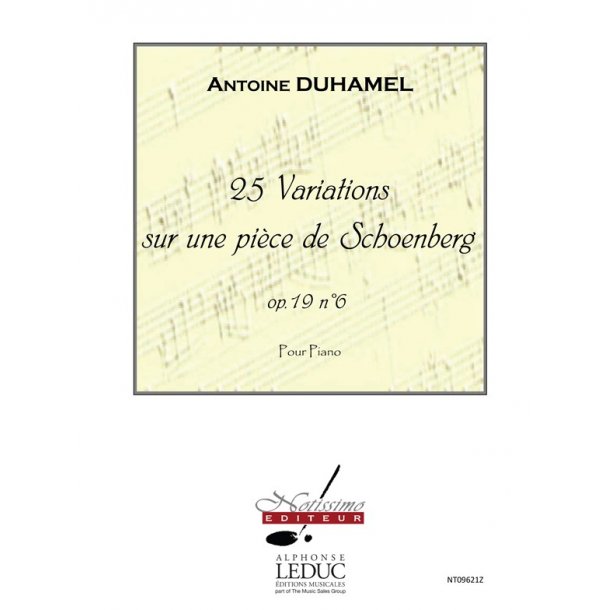 Duhamel 25 Variations Sur Une Piece Schoenberg Op19 No6 Pf 4 Hands Bk