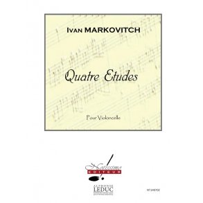 Markovitch 4 Etudes Violoncelle Cello Studies Book