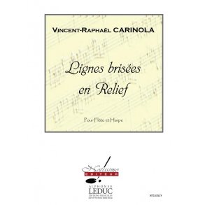 Carinola Lignes Brisees En Relief Flute & Harp Book
