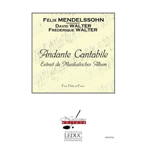Mendelsohn Andante Cantabile (Walter) Flute & Piano Book