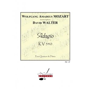 Mozart Adagio (Walter) 4 Flutes Score/Parts