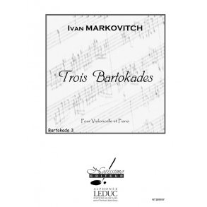 Markovitch 3 Bartokades Bartokade No 3 Cello & Piano Book