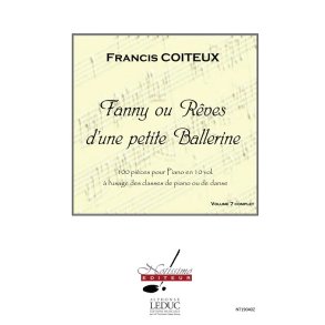 Coiteux Fanny Ou Reves D'une Petite Ballerine Volume 7 Piano Book
