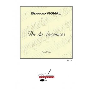 Vignal Air De Vacances Flute Solo Book