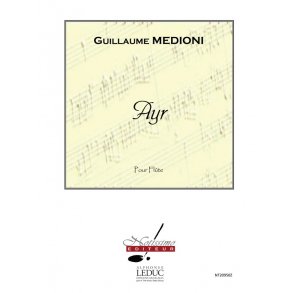 Medioni Guillaume Ayr Flute Solo Book