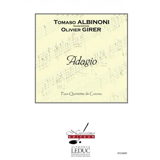 Albinoni Adagio 2 Trumpets Horn Trombone & Tuba Score/Parts