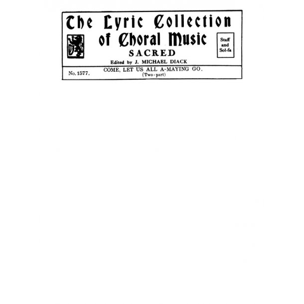 Handel Come Let Us All A-maying Go Sa