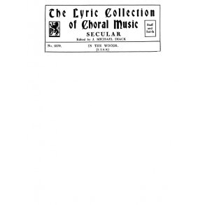 Mendelssohn In The Woods Ttbb