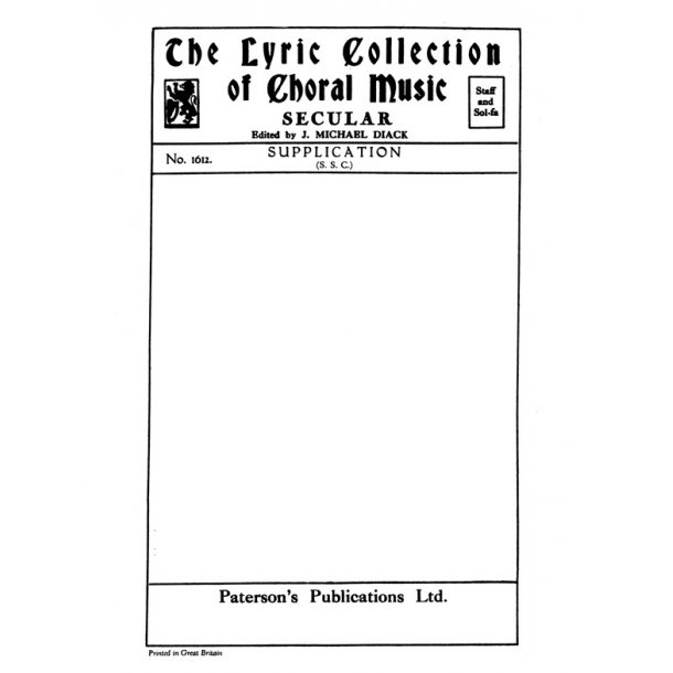 Odell, F Supplication Ssa