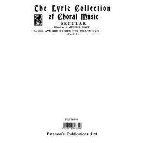 Robert Mcleod: Aye She Kaimed Her Yellow Hair - SATB