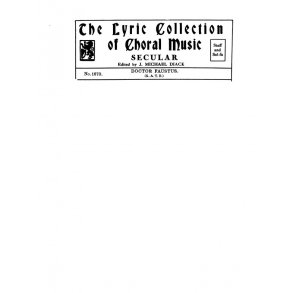 Diack Dr Faustus Satb