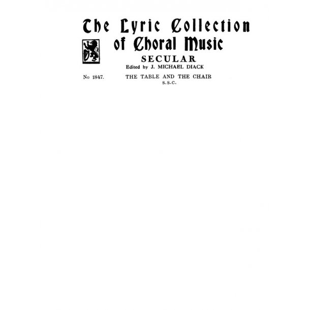 Hely-hutchinson Table And The Chair Ssa