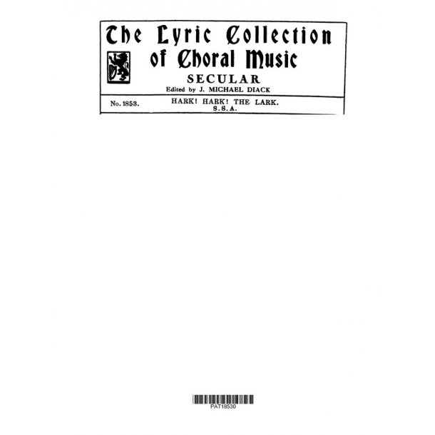 Schubert Hark! Hark! The Lark Ssa