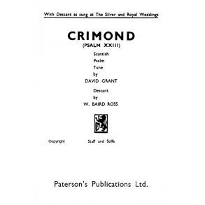 Grant The Lord Is My Shepherd Satb