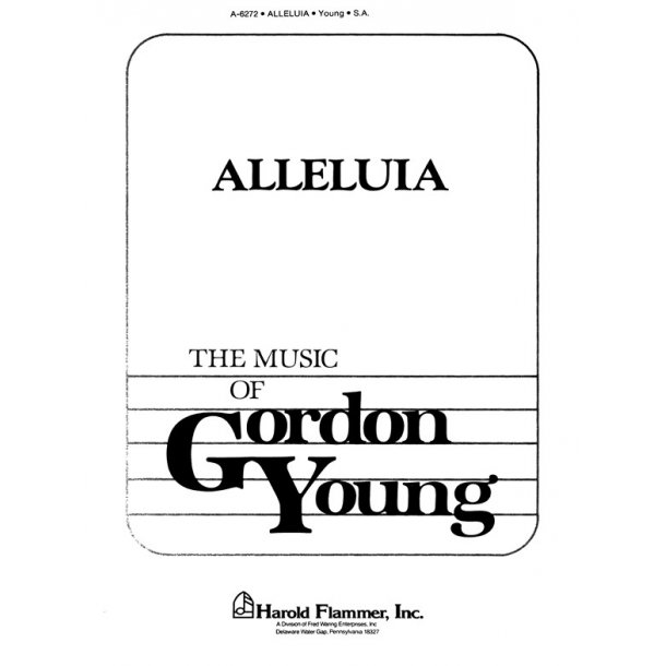 Young, G Alleluia Satb (A6272)