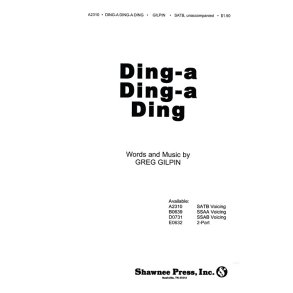 GILPIN DING A DING A DING (SATB, UNACCOMPANIED) CHRISTMAS