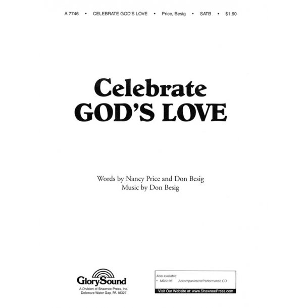 PRICE CELEBRATE GODS LOVE SATB