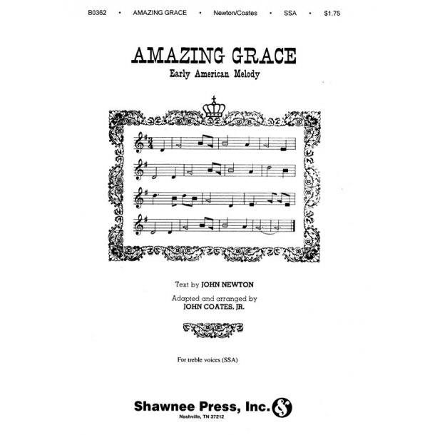 COATES AMAZING GRACE SSA
