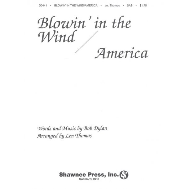 DYLANTHOMAS BLOWIN IN THE WIND AMERICA SAB