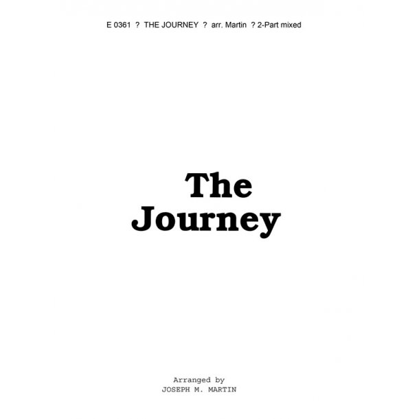 MARTIN JOURNEY, THE 2-PART MIXED