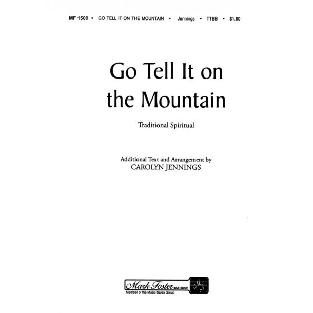 JENNINGS GO TELL IT ON THE MOUNTAIN TTBB A CAP