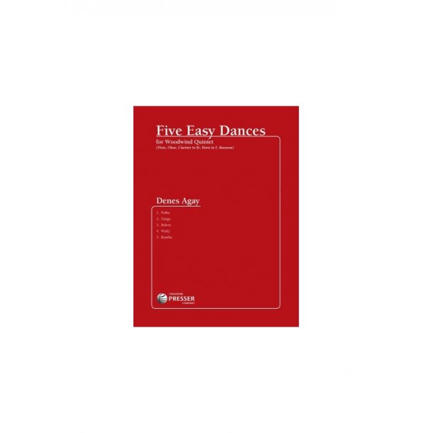 Denes Agay: 5 Easy Dances (Quintet-Wind)