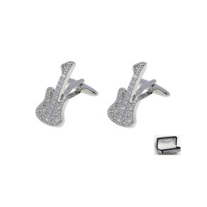 Tie Studio: Crystal Guitar Cufflinks