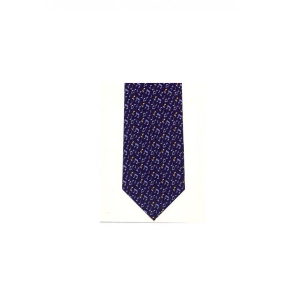 Tie Studio: Tiny Notes On Navy Tie