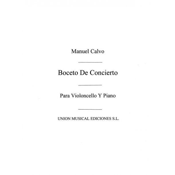 Calvo: Boceto De Concierto