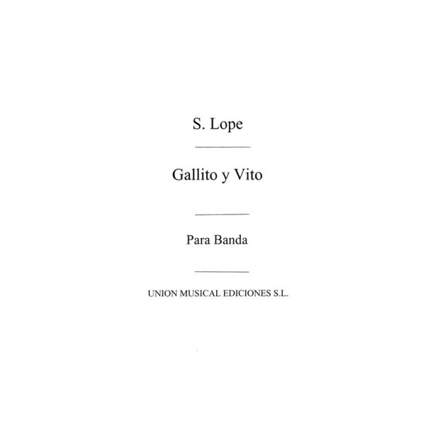 Lope Gallito Y Vito Band Sc/pts