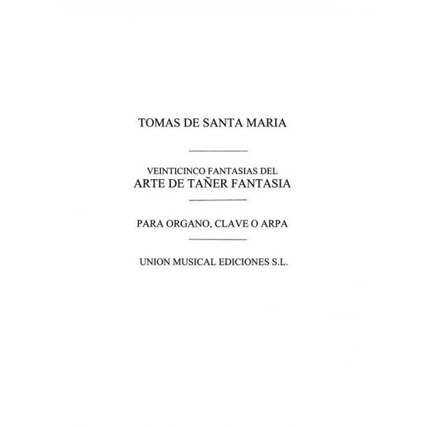 Santa Maria Veinticinco Fantasias Keyboard Instruments
