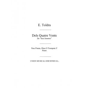 Toldra: Dels Quatre Vents (Amaz) for Trumpet In C and Piano