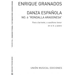 Enrique Granados: Danza Espanola No.6 For Clarinet (Tenor Sax) And Piano