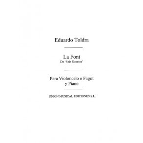 Toldra: La Font (Amaz) for Cello and Piano