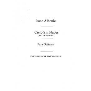 Albeniz: Cielo sin nubes (Garcia Fortea) for guitar