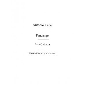 Cano: Fandango (Balaguer) for Guitar