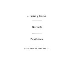 Ferrer: Barcarola Op.54 for Guitar